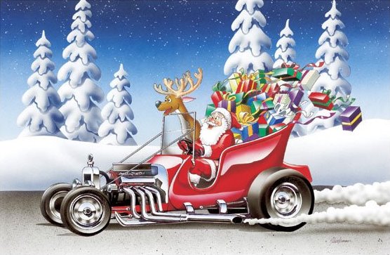 Hot-Rod-Racing-Christmas-Cards